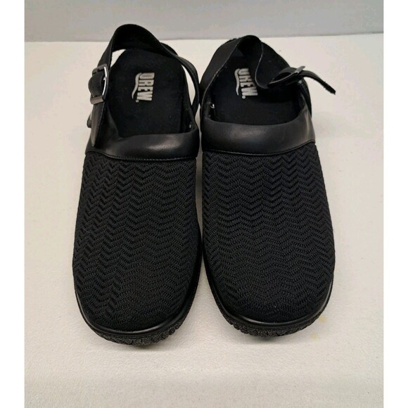 Shoes - Drew Savannah Women's Clogs Size 7.5W Black Foam Inserts, Strap